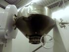 Used Patterson Industries Double Cone Vacuum Dryer. 8.7 Cubic feet working capacity, 12.4 total, Hastelloy C276. Rated 60 pounds per cubic foot. Internal rated full vacuum or 25 psi at 300 deg F, car...