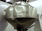 Used Patterson Industries Double Cone Vacuum Dryer. 8.7 Cubic feet working capacity, 12.4 total, Hastelloy C276. Rated 60 pounds per cubic foot. Internal rated full vacuum or 25 psi at 300 deg F, car...