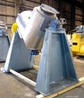 Used Patterson Industries Twin Shell Vacuum Dryer, 20 Cubic Feet, 304 Stainless Steel. Internal rated 2psig & Full Vacuum at 32 to 360 degrees F, jacket rated 15 psig at 32 to 360 degrees F. 18