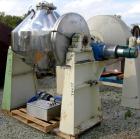 Used Patterson Pump Company Double Cone Vacuum Dryer, approximately 13.72 cubic feet working capacity, 316 stainless steel. 42