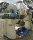Used Patterson Pump Company Double Cone Vacuum Dryer, approximately 13.72 cubic feet working capacity, 316 stainless steel. 42