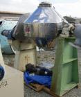 Used Patterson Pump Company Double Cone Vacuum Dryer, approximately 13.72 cubic feet working capacity, 316 stainless steel. 42