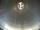 Used Patterson Pump Company Double Cone Vacuum Dryer, approximately 13.72 cubic feet working capacity, 316 stainless steel. 42