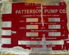 Used Patterson Pump Company Double Cone Vacuum Dryer, approximately 13.72 cubic feet working capacity, 316 stainless steel. 42