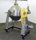 Used Paul O Abbe Rota-Cone Vacuum Dryer, Model 36RCD. 8.1 Cubic feet working capacity, 13.5 total, 316 stainless steel. Internal rated FV to 14.7 psi at 450 degrees F, jacket rated 14.7 psi at 450 de...