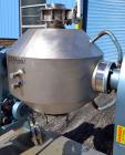 Used- Paul O. Abbe Rota-Cone Vacuum Dryer, Model RCVD18, Hastelloy C276. 1.28 Cubic feet working capacity (1.97 total). 180 ...