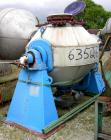 Used- Pfaudler Glass Lined Double Cone Vacuum Dryer, Type MT1000. Approximate 23 cubic foot (650 liter) working capacity, 40...