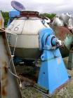 Used- Pfaudler Glass Lined Double Cone Vacuum Dryer, Type MT1000. Approximate 23 cubic foot (650 liter) working capacity, 40...