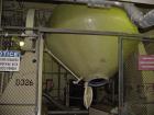 USED: Pfaudler 165 cu ft glass lined double cone vacuum dryer. 25 hpvari-drive. With 7.5 hp Sihi vacuum system skid and stainless steelreceiver.