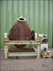 Used Vevey Double Cone Tumbler Dryer. Stainless steel 316L (1.4438). Capacity 56.5 cubic feet (1600 liter), working capacity max 28 cubic feet (800 liter), diameter 55
