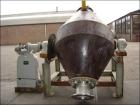 Used Vevey Double Cone Tumbler Dryer. Stainless steel 316L (1.4438). Capacity 56.5 cubic feet (1600 liter), working capacity max 28 cubic feet (800 liter), diameter 55