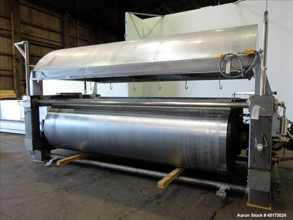 Used- GL&V Drum Dryer, Chrome Plate Carbon Steel.