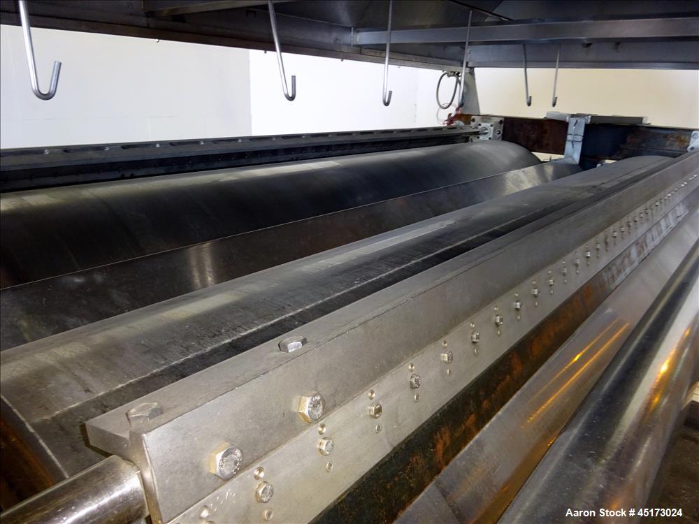 Used GL&V Drum Dryer, Chrome Plate Carbon Steel.