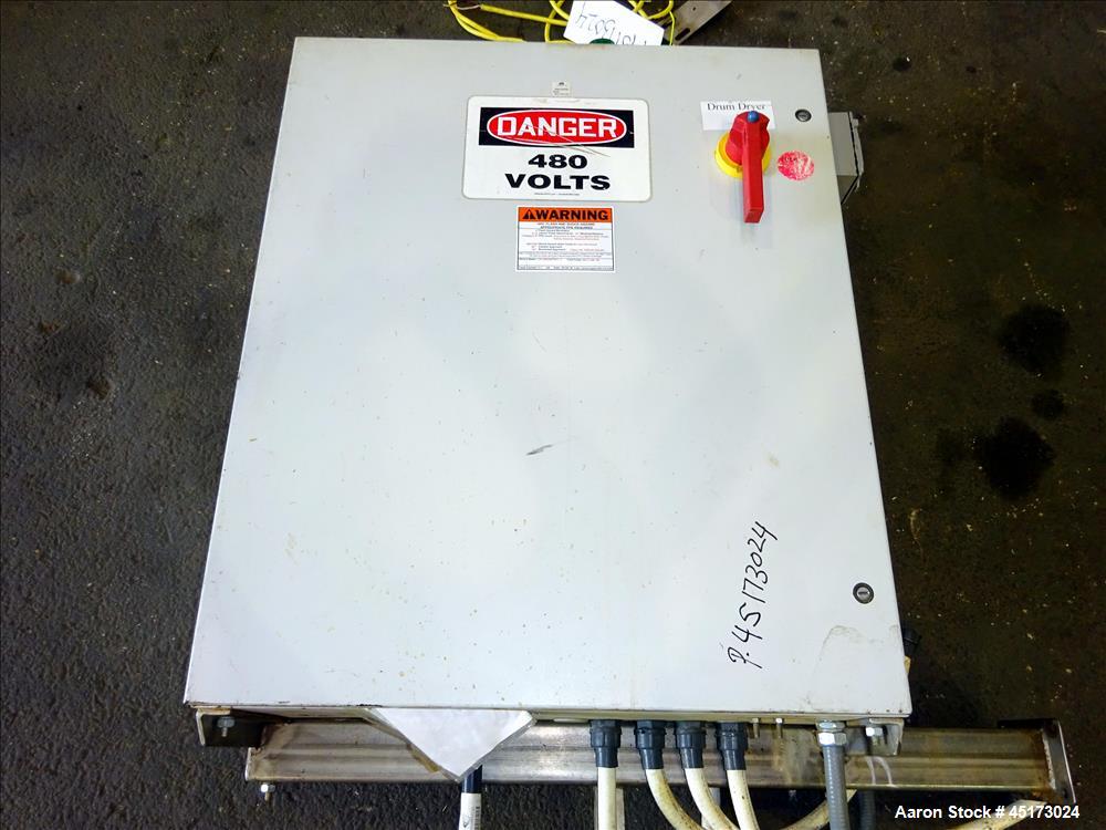 Used GL&V Drum Dryer, Chrome Plate Carbon Steel.