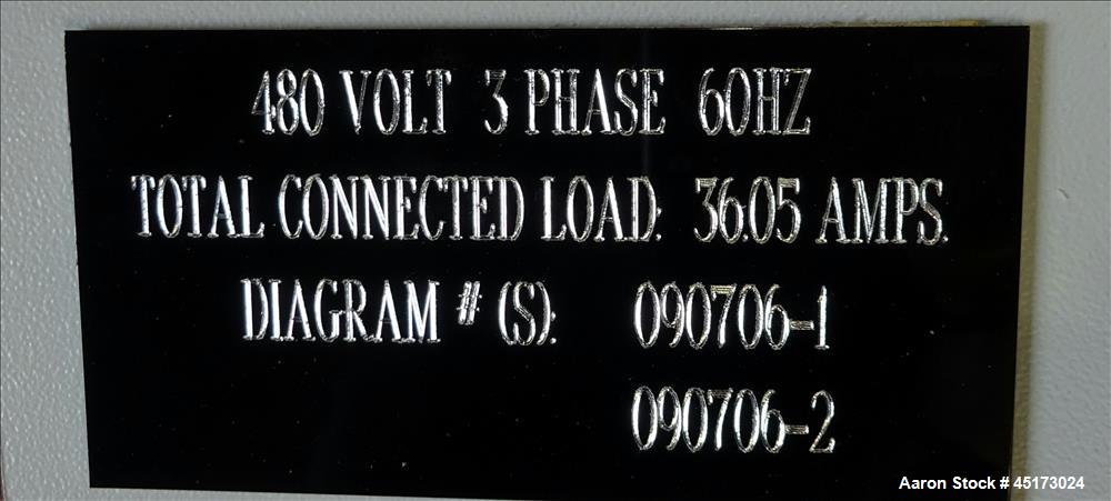 Used GL&V Drum Dryer, Chrome Plate Carbon Steel.