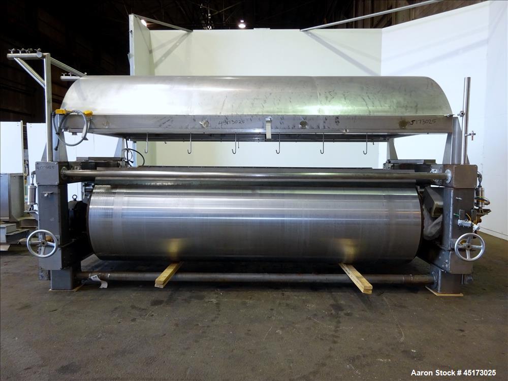 Used GL&V Drum Dryer, Model, Chrome Plate Carbon Steel.