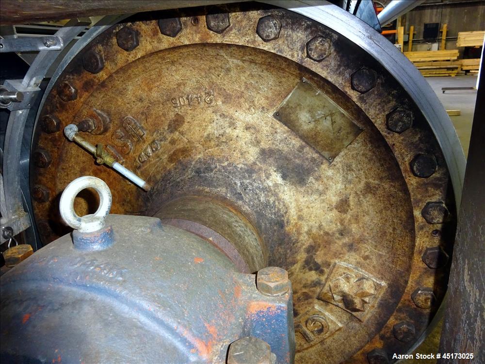 Used GL&V Drum Dryer, Model, Chrome Plate Carbon Steel.