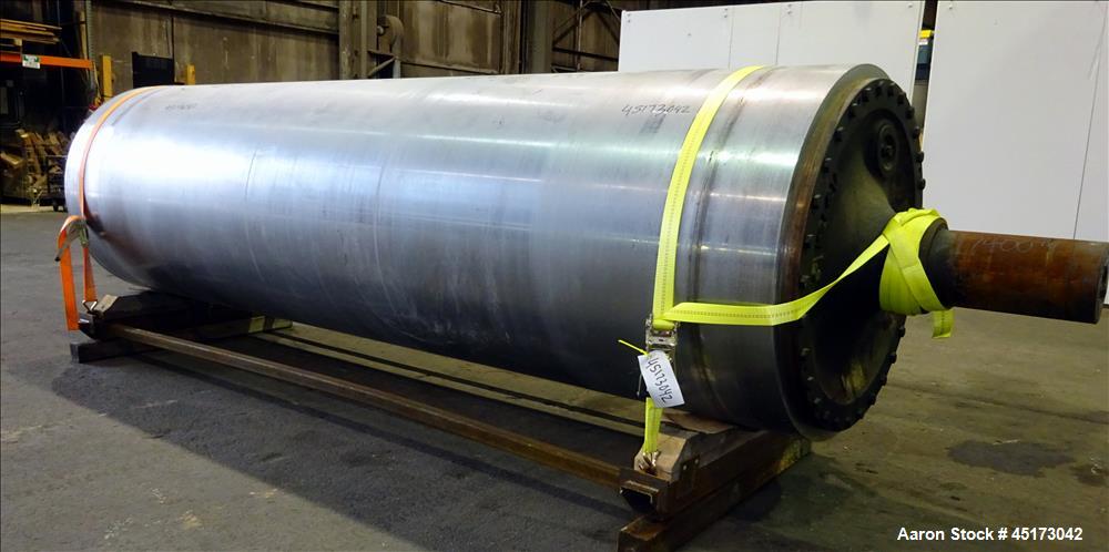 Used GL&V Drum Dryer Chrome Rolls, Chrome Plated Carbon Steel.