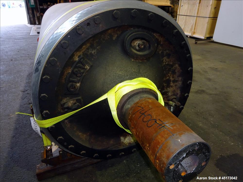 Used GL&V Drum Dryer Chrome Rolls, Chrome Plated Carbon Steel.