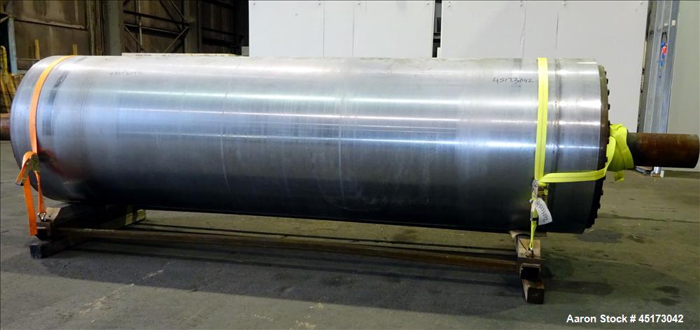 Used GL&V Drum Dryer Chrome Rolls, Chrome Plated Carbon Steel.