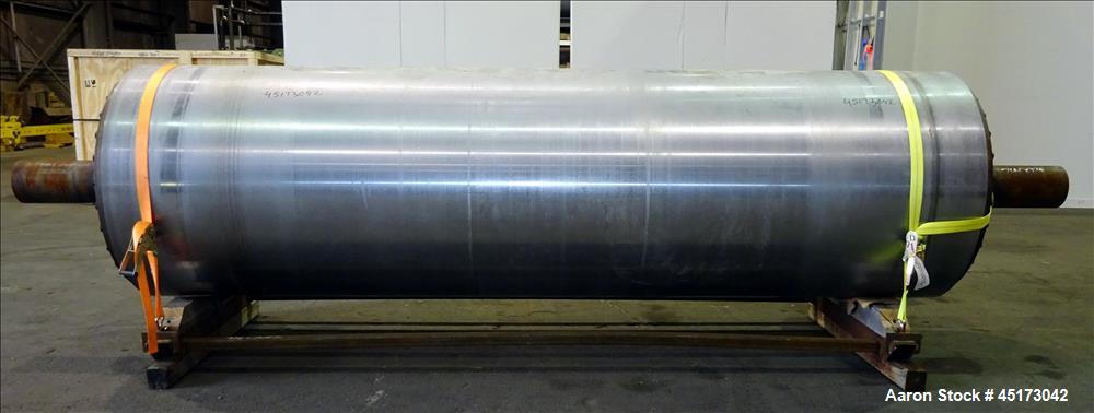 Used GL&V Drum Dryer Chrome Rolls, Chrome Plated Carbon Steel.