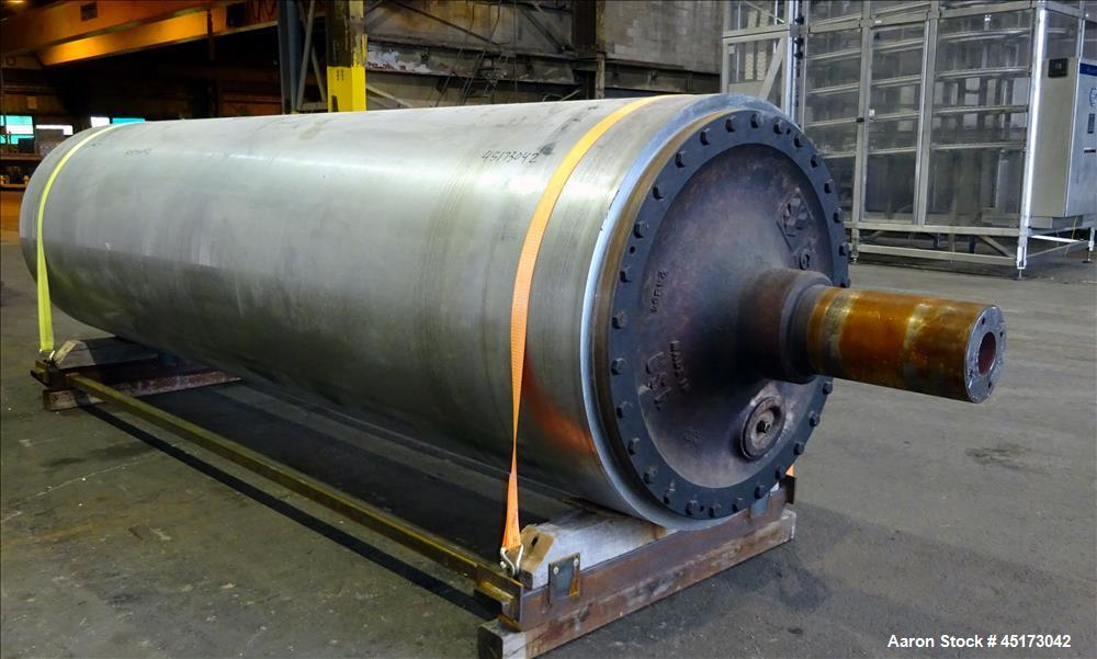 Used GL&V Drum Dryer Chrome Rolls, Chrome Plated Carbon Steel.