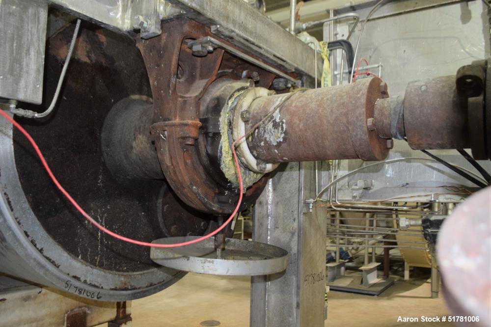Used Double Drum Dryer. (2) Approximate 42" diameter x 120" face chrome plated rolls. Each rated 160 psi at -20 to 650 degrees F., serial#s 533K and 534K, National Board#s 454 and 455, built 2007, ce...