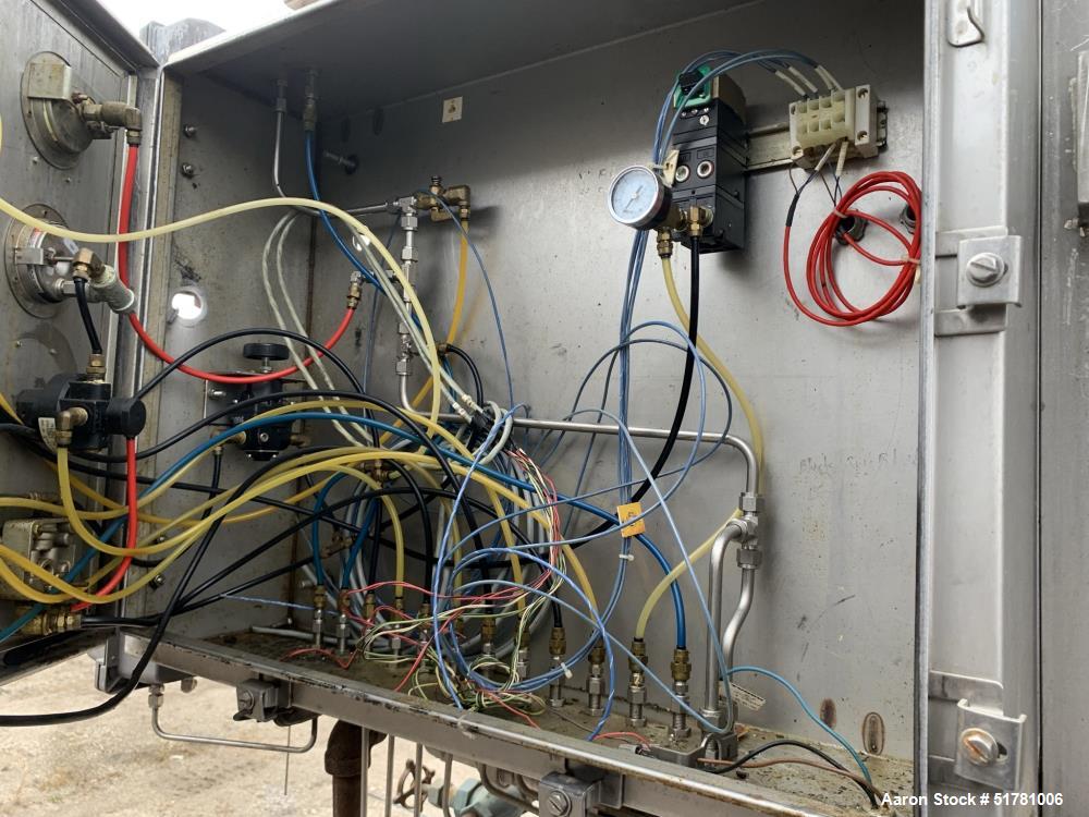 Used Double Drum Dryer. (2) Approximate 42" diameter x 120" face chrome plated rolls. Each rated 160 psi at -20 to 650 degrees F., serial#s 533K and 534K, National Board#s 454 and 455, built 2007, ce...