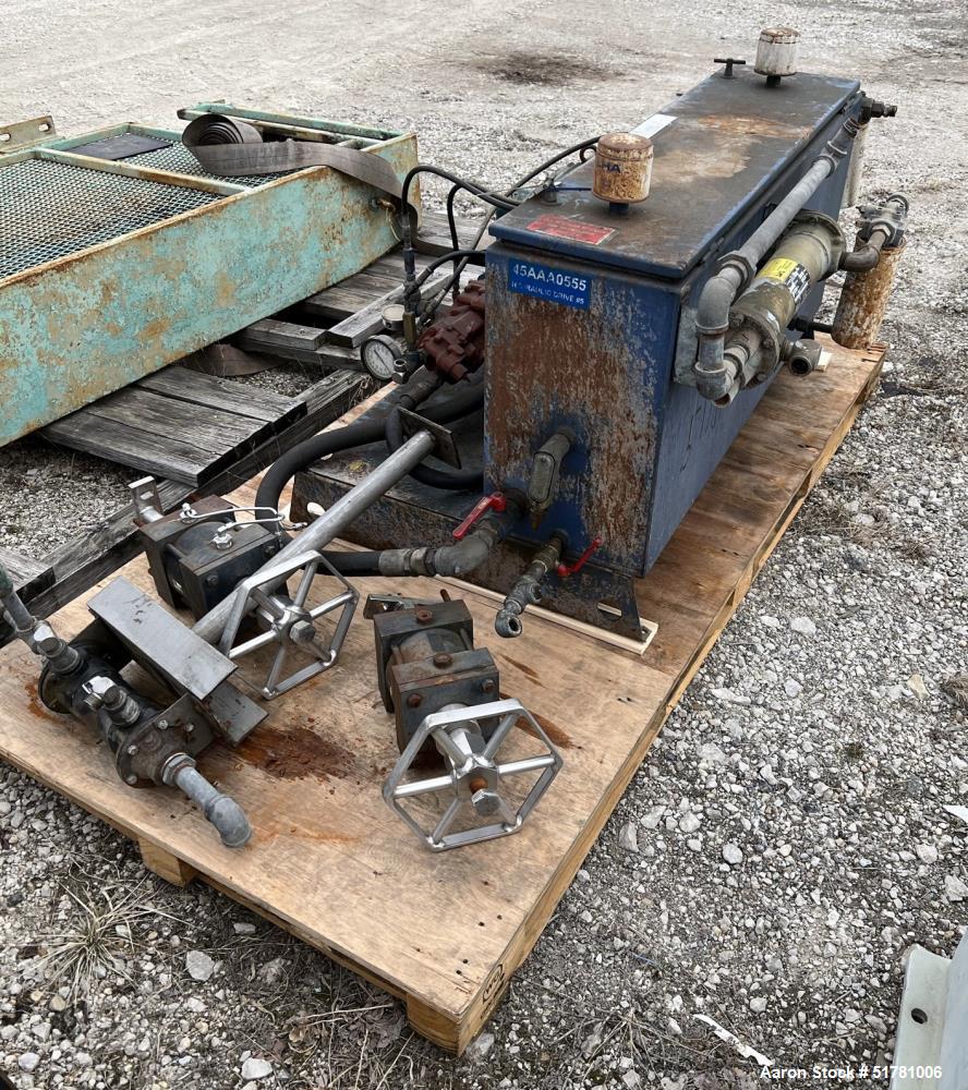 Used Double Drum Dryer. (2) Approximate 42" diameter x 120" face chrome plated rolls. Each rated 160 psi at -20 to 650 degrees F., serial#s 533K and 534K, National Board#s 454 and 455, built 2007, ce...