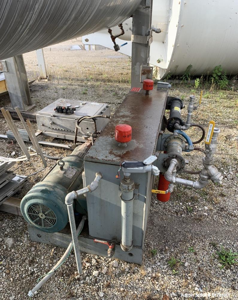 Used- Double Drum Dryer. (2) Approximate 42" diameter x 120" face chrome plated 