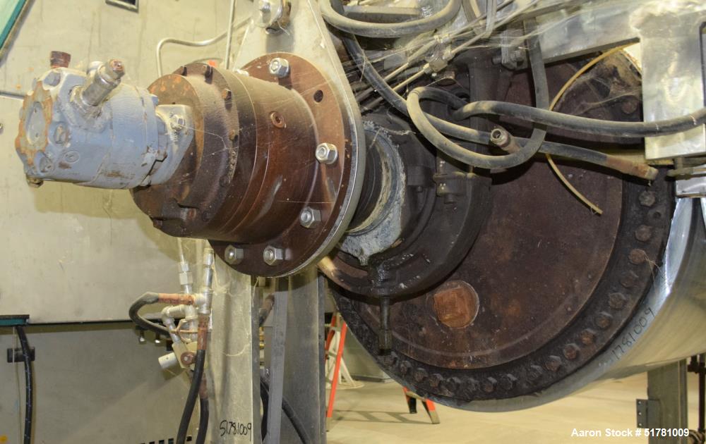Used Double Drum Dryer. (2) Approximate 42" diameter x 120" face chrome plated rolls. (1) Rated 160 psi at 450 degrees F., serial# G2110-1, National Board# 2477-1, built 1972, certified by Beloit Cor...