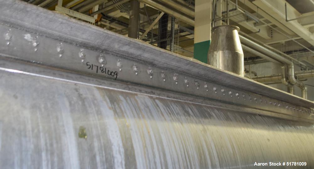 Used Double Drum Dryer. (2) Approximate 42" diameter x 120" face chrome plated rolls. (1) Rated 160 psi at 450 degrees F., serial# G2110-1, National Board# 2477-1, built 1972, certified by Beloit Cor...