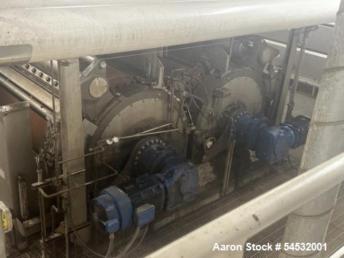 Used Andritz Gouda T15/40KD Double Drum Dryer – Continuous Drying System – Built 2021