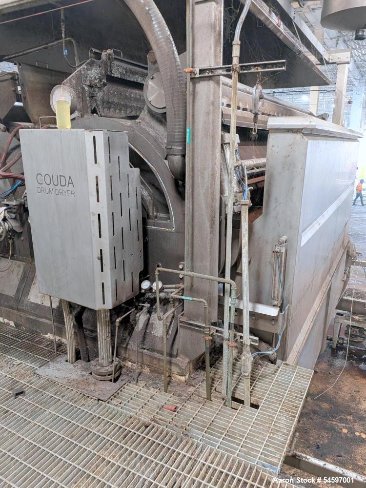 Used Andritz Gouda T15/40KD Double Drum Dryers – 408 Sq. Ft. Drying Area Each | Lot of (2)