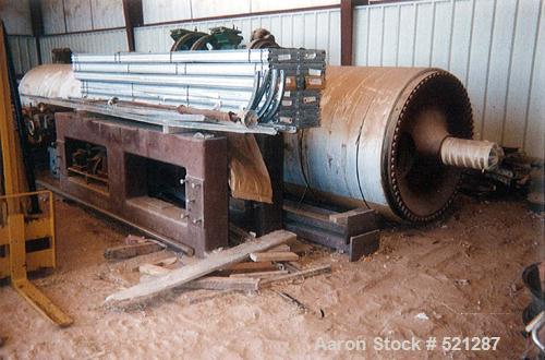 USED: Beloit Corp 60" x 144" double drum dryer. Carbon steel drumsrated 160 psi, National Board stamped. Drums were resurfaced justprior to dismantling and putting into storage approx 1995.