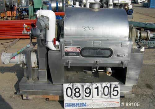 Used Blaw Knox Single Drum Flaker, 316 stainless steel. 24" diameter x 24" face cored drum rated 60 psi at 350 deg F. Driven by a 1.5 hp, 3/60/208-230/460 volt, 1725 rpm XP gearmotor, ratio 57.7:1. U...