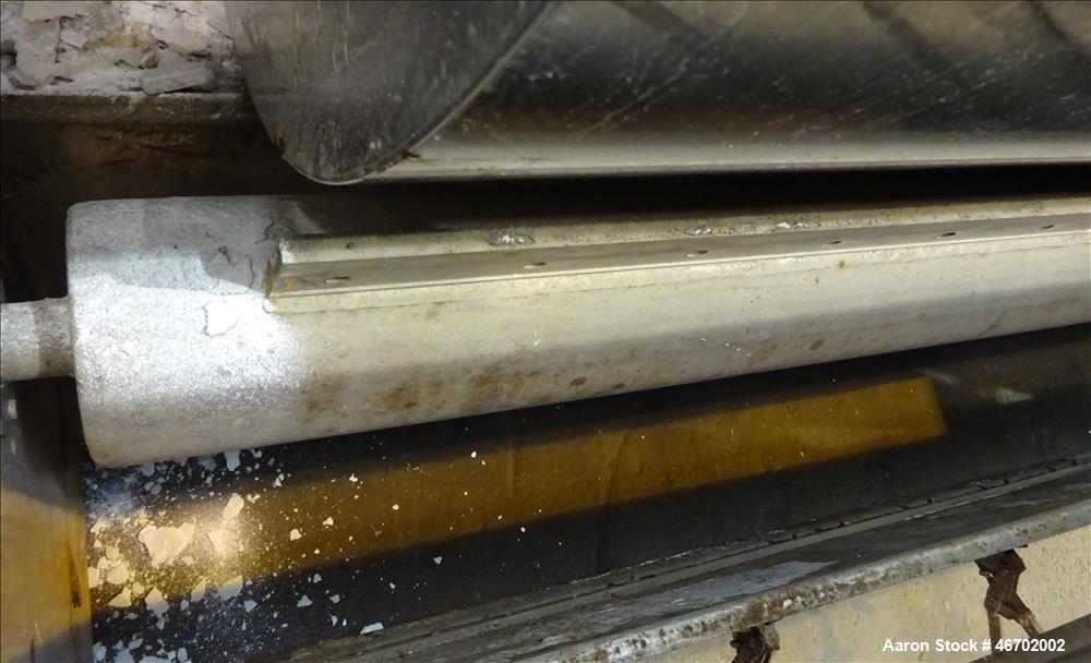 Used Buflovak Single Drum Flaker, 304 Stainless Steel, Approximate Drum Surface