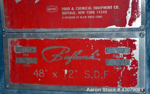Used Stainless Steel Buflovak Single Drum Flaker