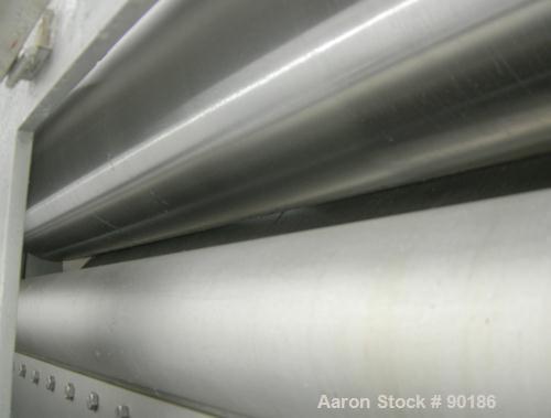 Used Buflovak Single Drum Flaker, 316 stainless steel. 60" diameter x 96" face cored drum that has 0.68" thick wall  rated 60 psi at 300 deg F. Driven by a 20/40 hp, 3/6-60/460 volt, 1790/1775 rpm mo...