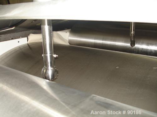 Used Buflovak Single Drum Flaker, 316 stainless steel. 60" diameter x 96" face cored drum that has 0.68" thick wall  rated 60 psi at 300 deg F. Driven by a 20/40 hp, 3/6-60/460 volt, 1790/1775 rpm mo...