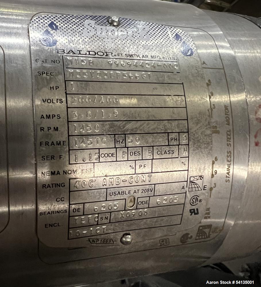 Buflovak 12" x 18" Double Drum Dryer – Steam Heated, Complete System, 2009