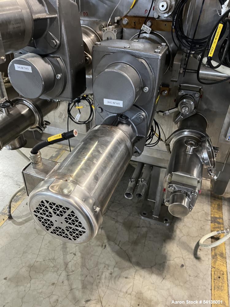 Buflovak 12" x 18" Double Drum Dryer – Steam Heated, Complete System, 2009