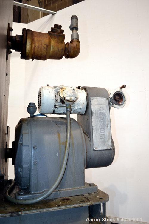 Used Buflovak Single Drum Flaker, 304 Stainless Steel. 48" Diameter x 48" face cored drum, 50 square foot area, rated 80 psi at 325 degrees F. Includes (2) knife scrapers with a blades, end drum scra...