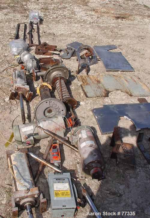 Used Buflovak Double Drum Dryer, 42" diameter x 144" face, cored chrome plated carbon steel rolls, rated approximately 160 psi at 650 degrees F. (2) pneumatically adjustable scraper blades, edge guid...