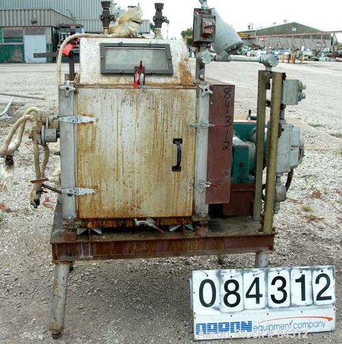 USED: Buflovak Double Drum Dryer, (2) 12" diameter x 18" face chrome plated cored rolls, (2) manually adjustable scraper blades, (2) edge guides. Driven by a 1.5 hp, 3/60/230/460 volt, 1725 rpm XP va...