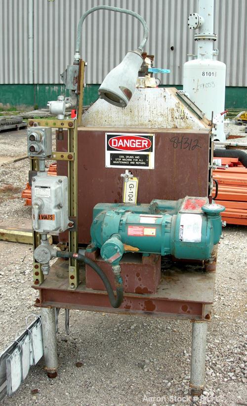 USED: Buflovak Double Drum Dryer, (2) 12" diameter x 18" face chrome plated cored rolls, (2) manually adjustable scraper blades, (2) edge guides. Driven by a 1.5 hp, 3/60/230/460 volt, 1725 rpm XP va...