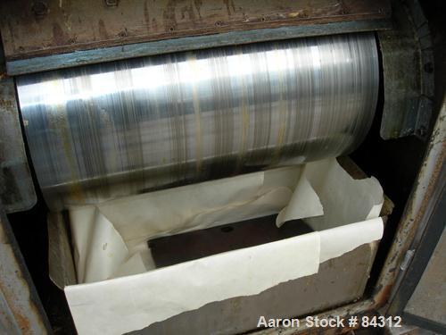 USED: Buflovak Double Drum Dryer, (2) 12" diameter x 18" face chrome plated cored rolls, (2) manually adjustable scraper blades, (2) edge guides. Driven by a 1.5 hp, 3/60/230/460 volt, 1725 rpm XP va...