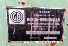 Used- 48" Diameter Goslin Birmingham Chrome Plated Drum Flaker.