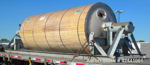 Used Goslin-Birmingham Re-Chromed Drum Dryer Roll, 60" diameter x 144" face. Rated 200 psi at 388 deg F. Includes carbon steel shipping frame.