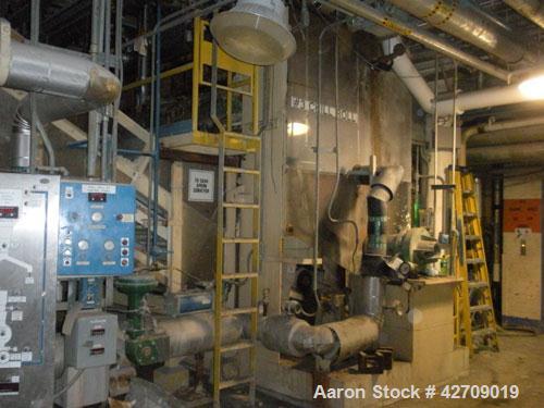 Used Goslin-Birmingham Single Drum Flaker, 78" diameter x 156" face.  304 stainless steel Drum is rated for 80 psi @ 350 deg F.  Infeed screw conveyor, Infeed belt conveyor, applicator roll and take ...